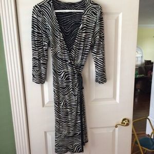 Express Women's wrap dress,size small, zebra print